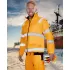 Jacheta vatuita 2 in 1 portocalie reflectorizanta