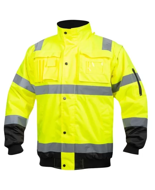 Jacheta HiVis  2-in-1, galben cu negru