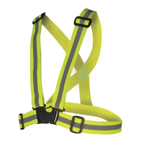 Bretele elastice reflectorizante, galben neon Bretele elastice reflectorizante, galben neon
