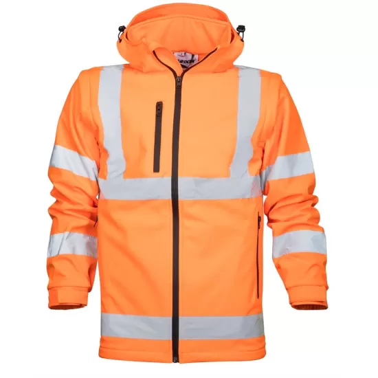 Jacheta softshell HiVis REF502, 3-in-1, portocaliu Jacheta softshell HiVis REF502, 3-in-1, portocaliu