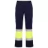 Pantaloni HiVis cu dungi reflectorizante, Daily Bleumarin/galben