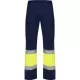 Pantaloni HiVis cu dungi reflectorizante, Daily Bleumarin/galben Pantaloni HiVis cu dungi reflectorizante, Daily Bleumarin/galben