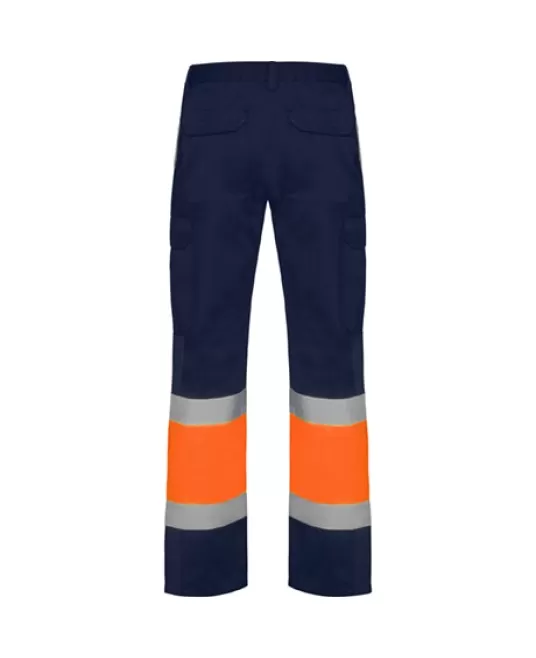Pantaloni HiVis cu dungi reflectorizante, Daily Bleumarin/portocaliu Pantaloni HiVis cu dungi reflectorizante, Daily Bleumarin/portocaliu