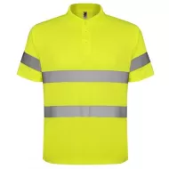 Tricou polo HiVis reflectorizant, poliester, Galben