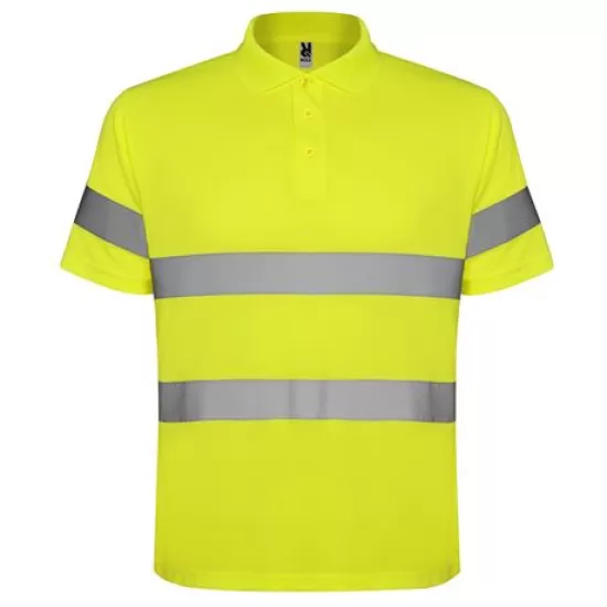 Tricou polo HiVis reflectorizant, poliester, Galben Tricou polo HiVis reflectorizant, poliester, Galben