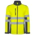 Jacheta softshell HiVis,Galben gri inchis