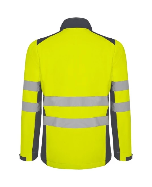 Jacheta softshell HiVis,Galben gri inchis Jacheta softshell HiVis,Galben gri inchis