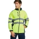 Jacheta softshell HiVis,Galben gri inchis Jacheta softshell HiVis,Galben gri inchis