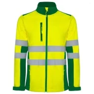 Jacheta softshell HiVis, Galben verde