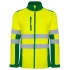 Jacheta softshell HiVis, Galben verde
