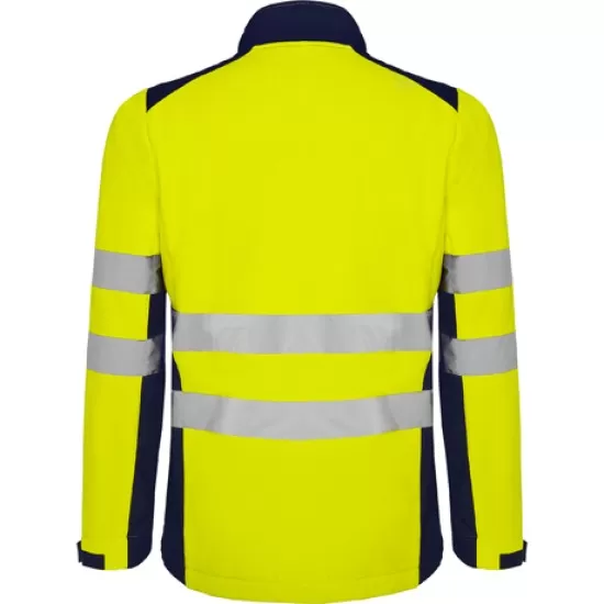 Jacheta softshell HiVis, galben bleumarin Jacheta softshell HiVis, galben bleumarin