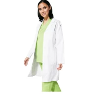 Halat alb pentru femei, tercot 195g/mp Halat alb pentru femei, tercot 195g/mp