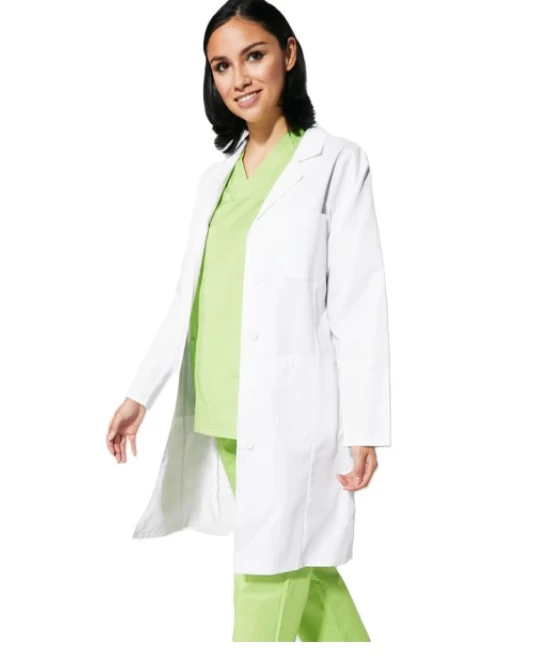 Halat alb pentru femei, tercot 195g/mp Halat alb pentru femei, tercot 195g/mp