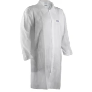 Halat de unica folosinta, polipropilena SPP 30g/m2, fara buzunare, alb