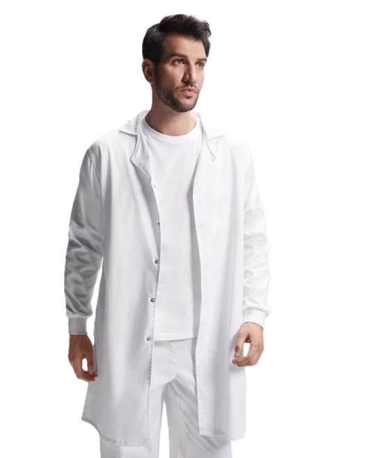 Halat fara buzunare exterioare, maneci cu mansete Halat fara buzunare exterioare, maneci cu mansete