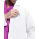 Halat alb pentru barbati, tercot 195g/m2 Halat alb pentru barbati, tercot 195g/m2