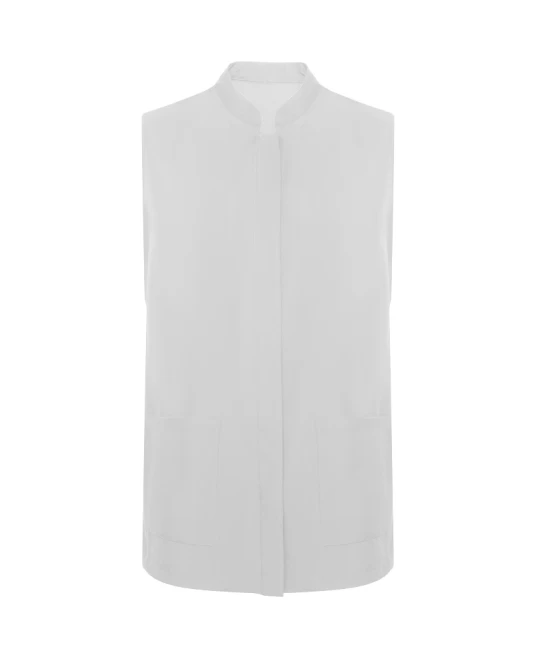 Halat fara maneci femei, alb Halat fara maneci femei, alb