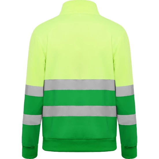 Hanorac Hi-Vis cu fermoar scurt, 280 g/mp, Galben-Verde Hanorac Hi-Vis cu fermoar scurt, 280 g/mp, Galben-Verde