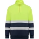 Hanorac Hi-Vis cu fermoar scurt, 280 g/mp, Galben-Bleumarin Hanorac Hi-Vis cu fermoar scurt, 280 g/mp, Galben-Bleumarin