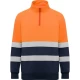 Hanorac Hi-Vis cu fermoar scurt, 280 g/mp, Portocaliu-Bleumarin Hanorac Hi-Vis cu fermoar scurt, 280 g/mp, Portocaliu-Bleumarin