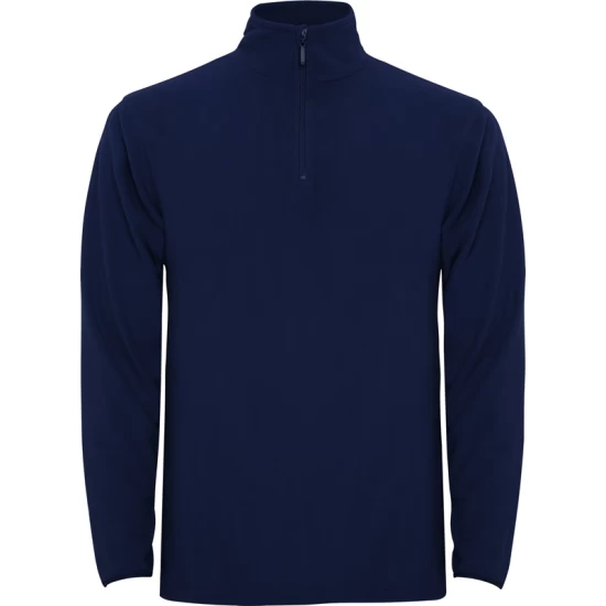 Fleece unisex cu fermoar scurt, 155 g/m2, bleumarin