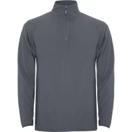 Fleece unisex cu fermoar scurt, 155 g/m2, gri plumb Fleece unisex cu fermoar scurt, 155 g/m2, gri plumb