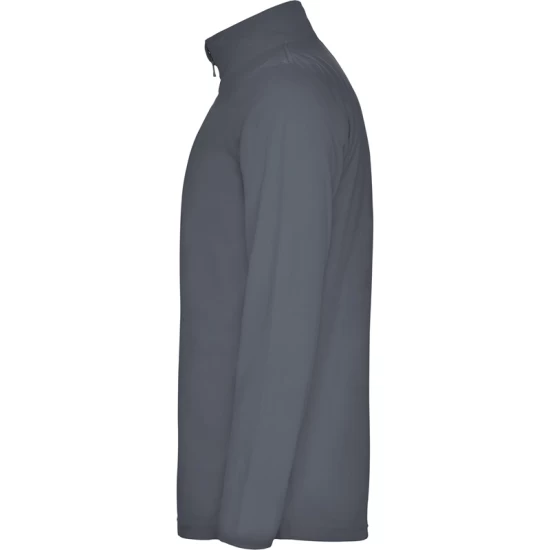 Fleece unisex cu fermoar scurt, 155 g/m2, gri plumb Fleece unisex cu fermoar scurt, 155 g/m2, gri plumb