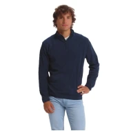 Fleece unisex cu fermoar scurt, 155 g/m2, bleumarin
