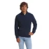 Fleece unisex cu fermoar scurt, 155 g/m2, bleumarin