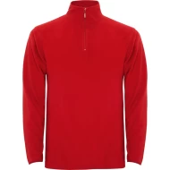 Fleece unisex cu fermoar scurt, 155 g/m2, rosu Fleece unisex cu fermoar scurt, 155 g/m2, rosu