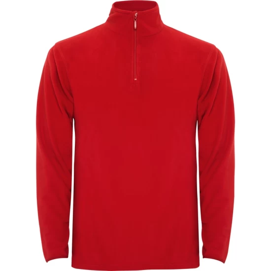 Fleece unisex cu fermoar scurt, 155 g/m2, rosu Fleece unisex cu fermoar scurt, 155 g/m2, rosu