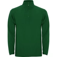 Fleece unisex cu fermoar scurt, 155 g/m2, verde sticla Fleece unisex cu fermoar scurt, 155 g/m2, verde sticla