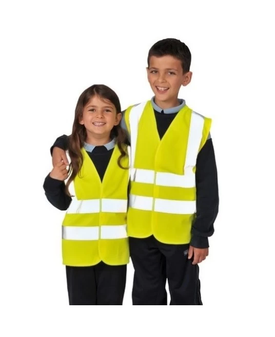 Vesta de protectie reflectorizanta pentru copii, inalta vizibilitate [JN14] Galben