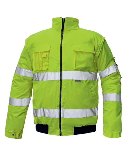 Jacheta Hi-Vis 2 in 1, maneci detasabile Jacheta Hi-Vis 2 in 1, maneci detasabile