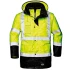 Jacheta HiVis 4 in 1 premium, impermeabila, galben-negru