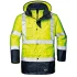 Jacheta HiVis 4 in 1 premium, impermeabila, galben-bleumarin