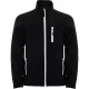 Jacheta softshell barbati, fermoar contrastant, Negru Jacheta softshell barbati, fermoar contrastant, Negru