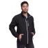 Jacheta softshell barbati, fermoar contrastant, Negru