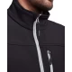 Jacheta softshell barbati, fermoar contrastant, Albastru royal Jacheta softshell barbati, fermoar contrastant, Albastru royal