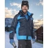 Jacheta de iarna impermeabila,  bleumarin-albastru/negru-rosu