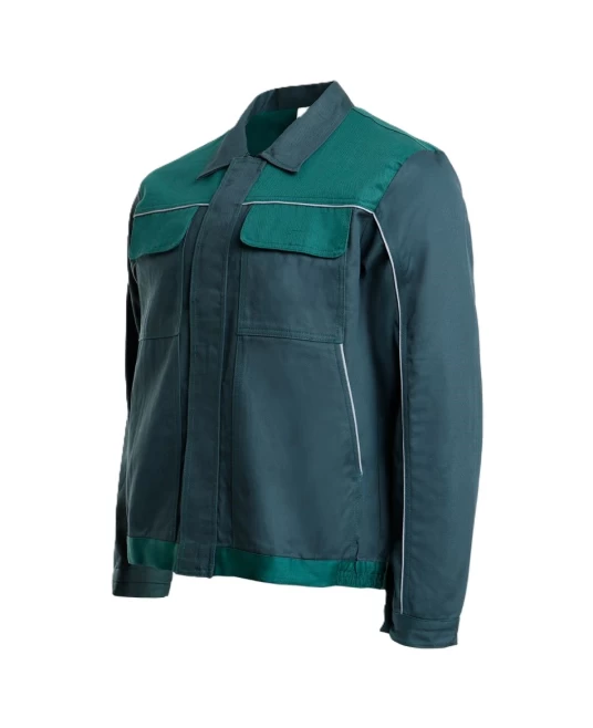 Jacheta de lucru bumbac Asimov, densitate 240g/m2, verde Jacheta de lucru bumbac Asimov, densitate 240g/m2, verde