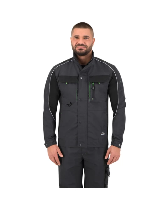  Jacheta de lucru  tercot rezistent Brave, 270g/m2, gri verde