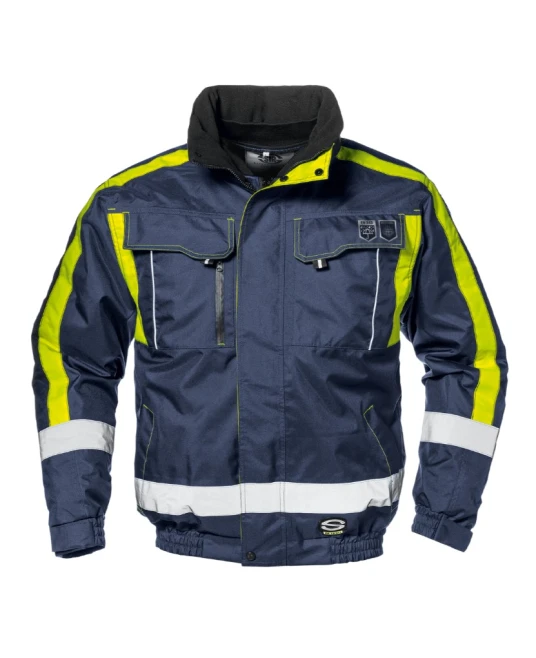 Jacheta de iarna 4 in 1 premium, bleumarin-galben