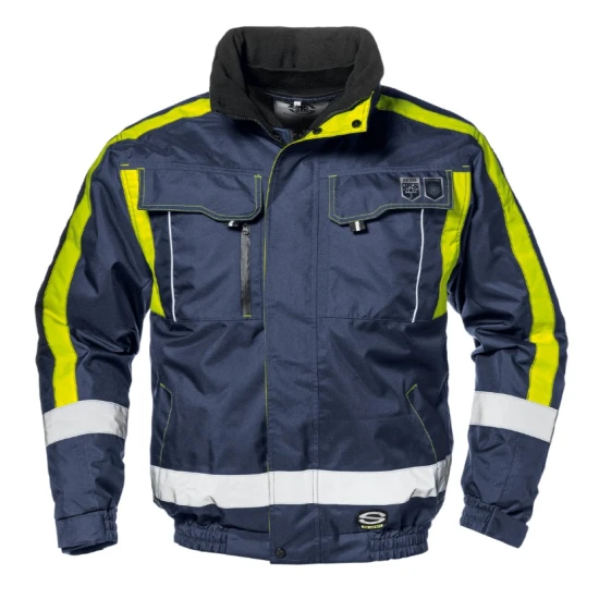 Jacheta de iarna 4 in 1 premium, bleumarin-galben