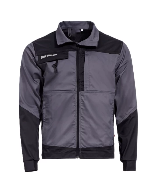 Jacheta de lucru subtire ENOS strech gri-negru, 210g/m2 Jacheta de lucru subtire ENOS strech gri-negru, 210g/m2