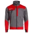 Jacheta de lucru subtire, ENOS stretch gri-rosu, 210g/m2