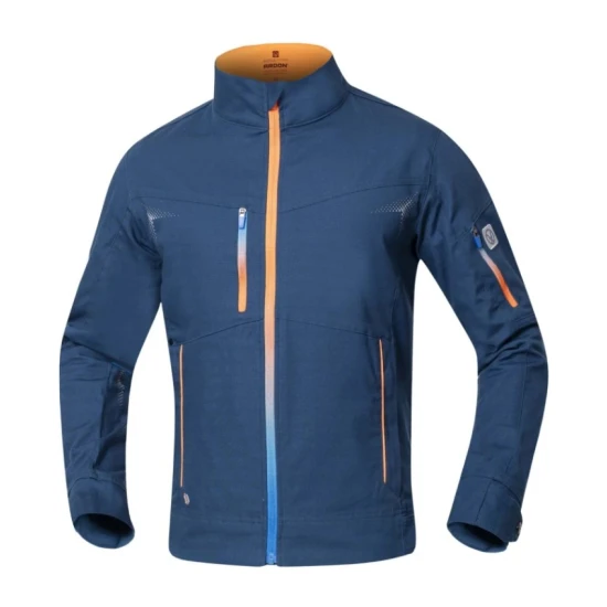 Jacheta de lucru slim fit premium albastru – bumbac stretch, ultra rezistenta