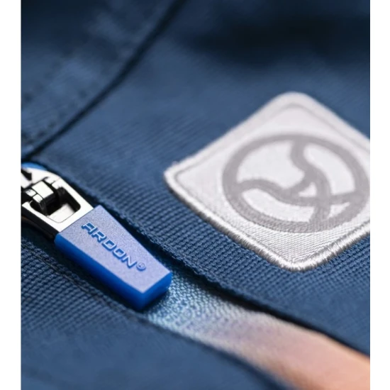 Jacheta de lucru slim fit premium albastru – bumbac stretch, ultra rezistenta