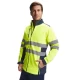 Jacheta softshell HiVis, galben bleumarin Jacheta softshell HiVis, galben bleumarin