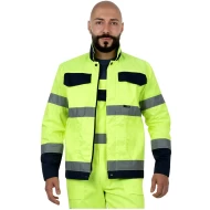 Jacheta HiVis tercot 250 g/mp, galben negru